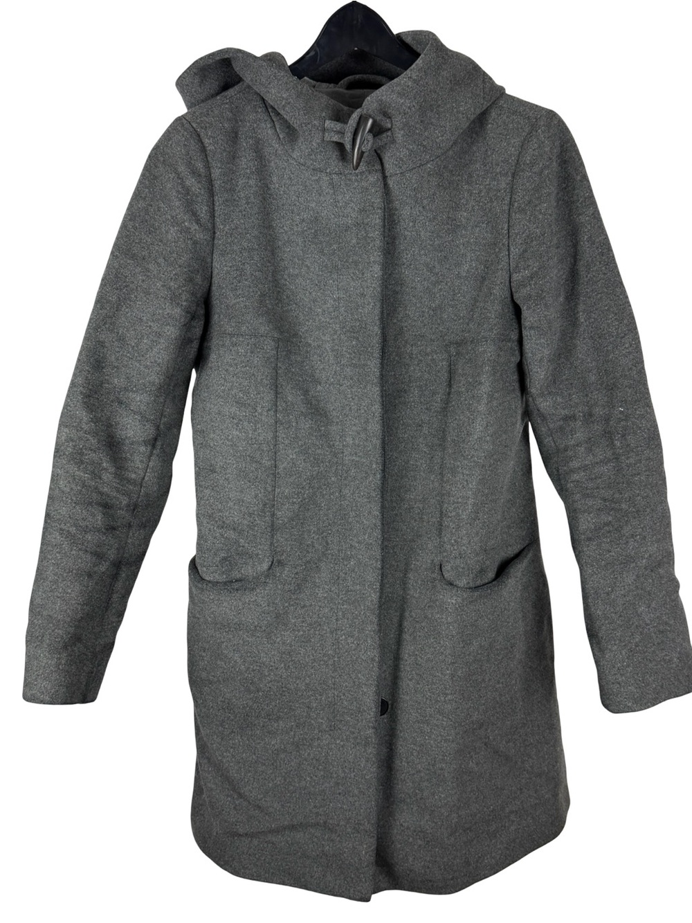 Women’s Babaton Milior Italy Cashmere Wool Trench Style Grey Jacket Size S
